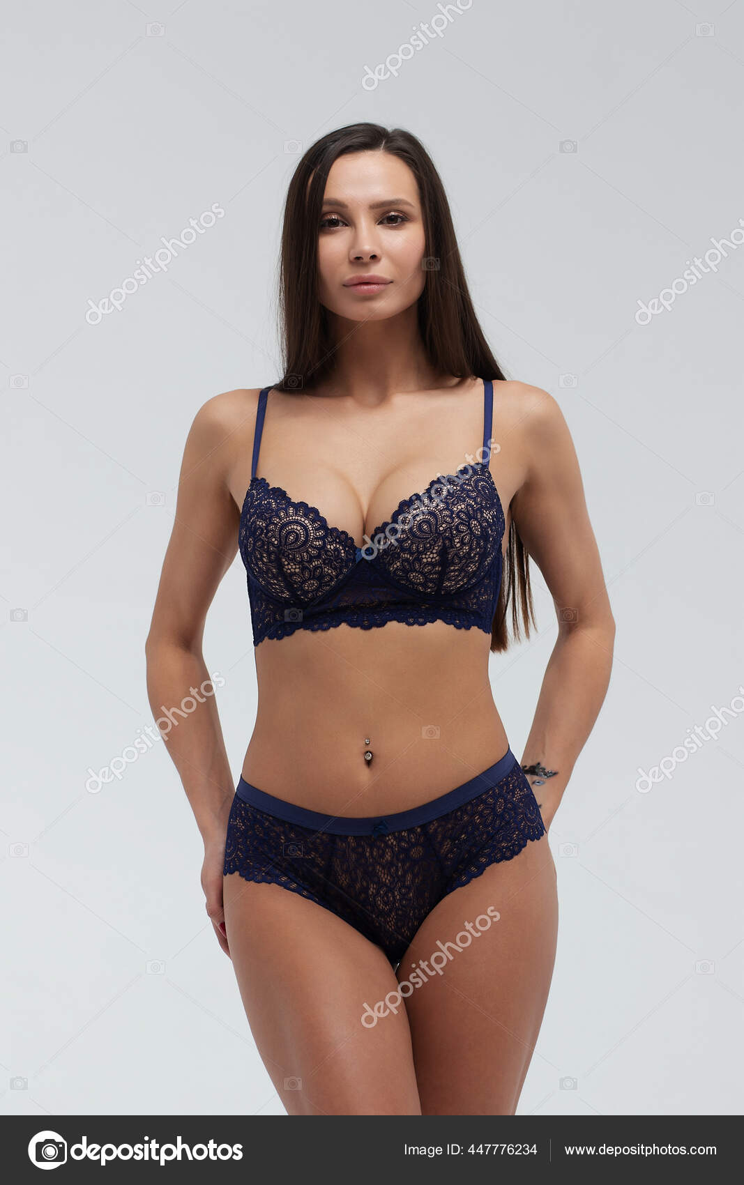 blue lacy underwear