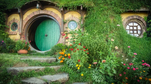 Hobitton Film Seti, Matamata, Waikato, Kuzey Adası, Yeni Zelanda Hobitton Film Seti