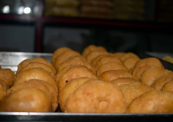 Primer Plano Del Delicioso Postre Indio Recién Horneado Khaja —  Fotos de Stock