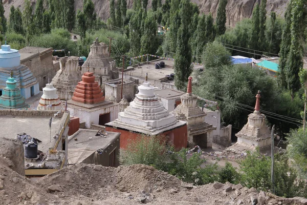 Veduta Della Città Leh Dalla Cima Dello Shanti Stupa Leh — Foto Stock