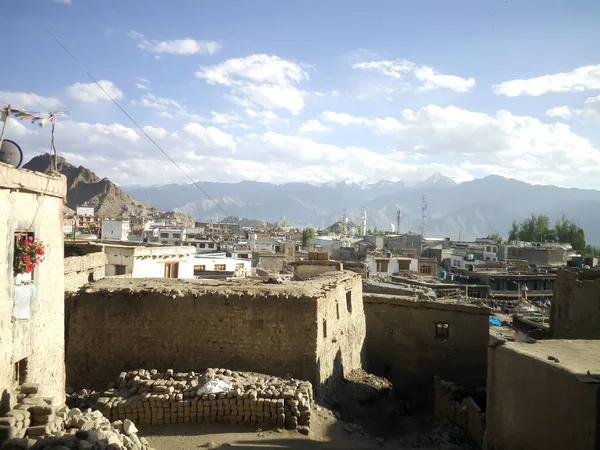 View Leh City Capital Ladakh Northern India Leh City Located — Stock Photo, Image