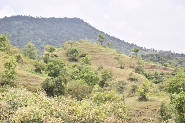 谷と緑の丘の眺め — ストック写真