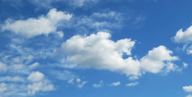 Güzel mavi gökyüzü ve bulutlar