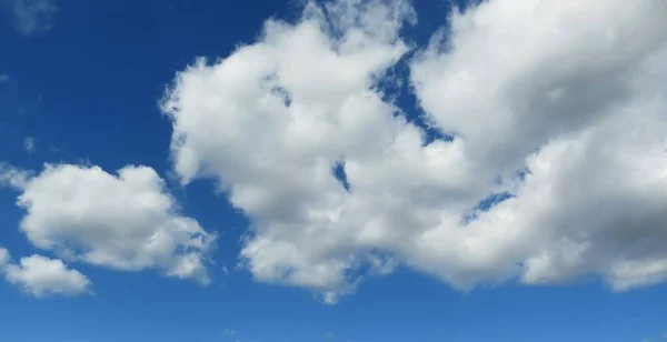Céu Azul Bonito Vista Nuvens — Fotografia de Stock