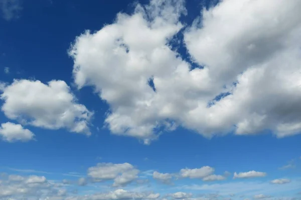 Céu Azul Bonito Vista Nuvens — Fotografia de Stock