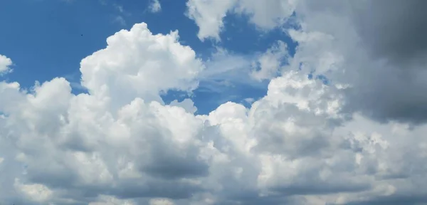 Lindas Nuvens Fofas Céu Azul — Fotografia de Stock