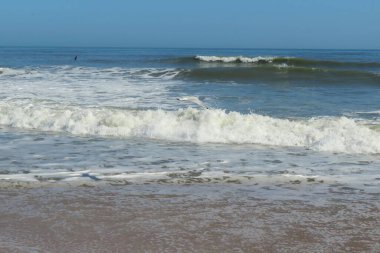 Kuzey Florida 'nın Atlantik kıyısında güzel bir okyanus manzarası