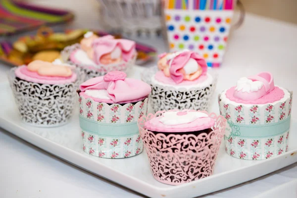 Cupcakes için bir bebek duş parti