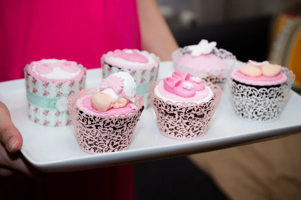 Cupcakes için bir bebek duş parti