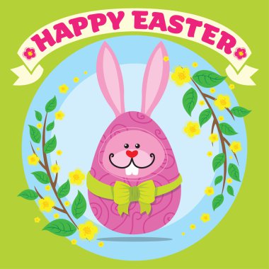 Komik Paskalya bunny yumurta