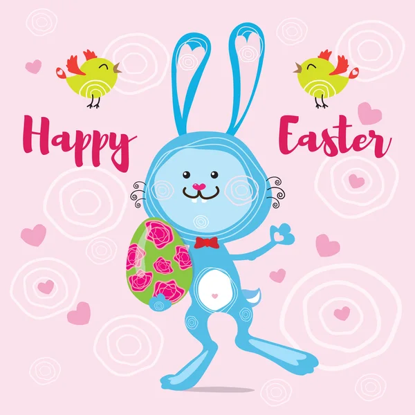 Funny Easter bunny — Stock Vector