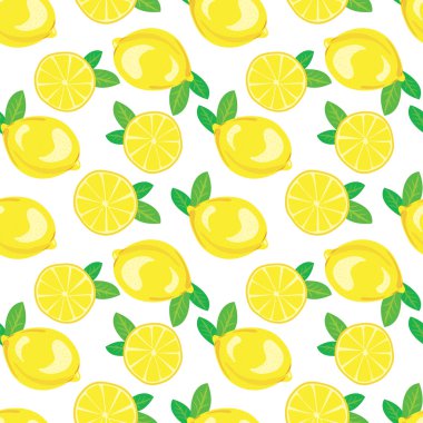Fresh lemons pattern image