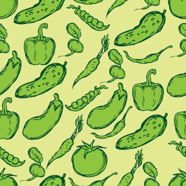 Desen arka plan sebze vektör