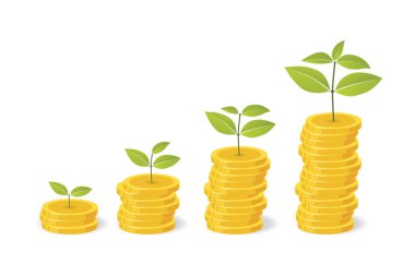 Yatırım - Büyüyen Para vektörü