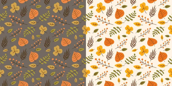 2 - Sonbahar desenli kusursuz yapraklar