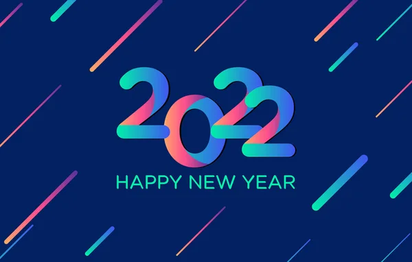 Новым 2022 Годом Поздравляем Роскошь Элегант Граф Дизайн Векторная Иллюстрация — стоковый вектор