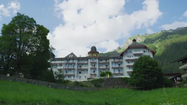 ウェンゲンのホテル宮殿 — ストック動画