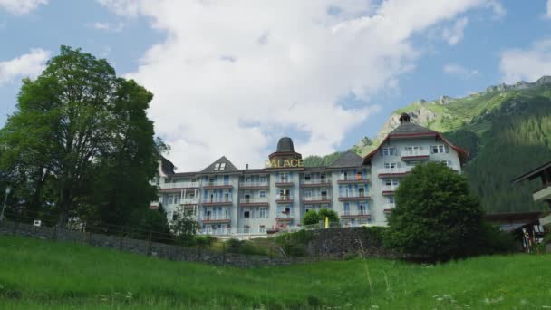 Hotel Palace Wengen Switzerland — Stock Video