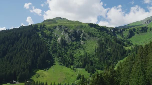 Grindelwald Bölgesindeki Dağ Zirvesi — Stok video