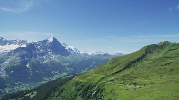 Grindelwald First Los Alpes Suizos — Vídeos de Stock