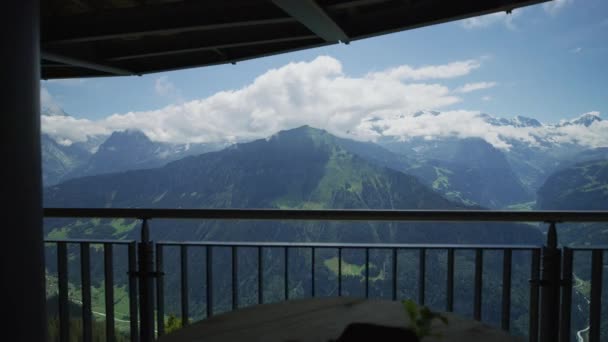 Vista Panorámica Desde Schynige Platte — Vídeo de stock