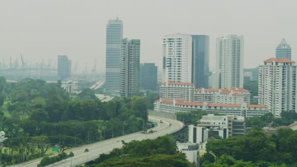 Footage Buildings Singapore — Stok Video