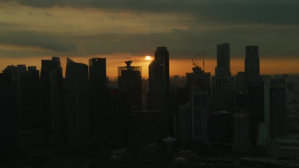 Footage Sunset Singapore — Stock Video