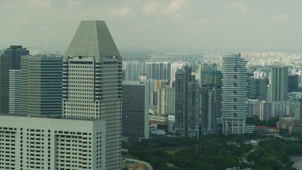 Σύγχρονα Κτίρια Στη Σιγκαπούρη — Αρχείο Βίντεο