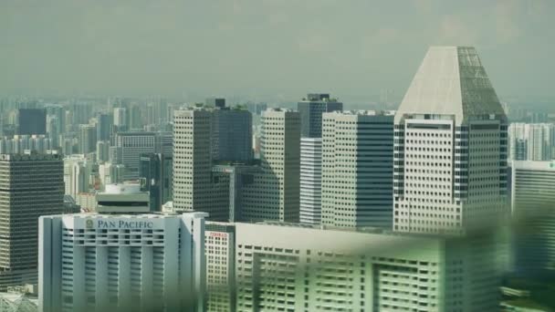 Filmagem Edifícios Singapura — Vídeo de Stock