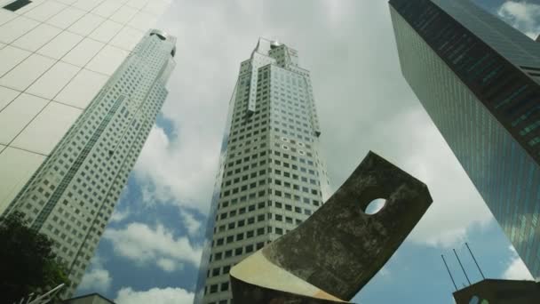 Vereinigte Ausländische Bank Plaza Singapore — Stockvideo