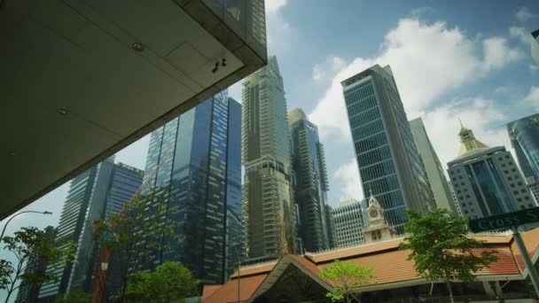 Skyscrapers Telok Ayer Market Singapore — Video Stock