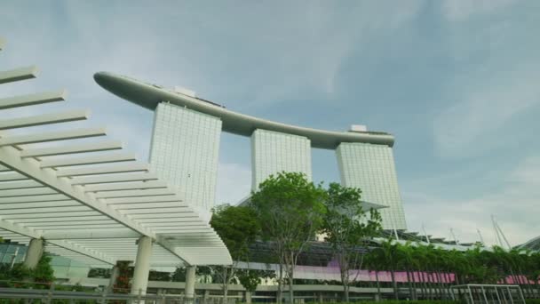 Marina Bay Sands Hotel Shoppes — Stok video