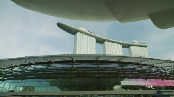 Marina Bay Sands Hotel Shoppes — Stock Video