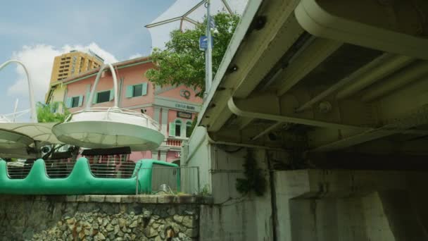 Clarke Quay Read Bridge Singapore — Wideo stockowe