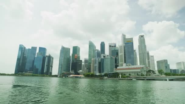 Skyline Downtown Core Singapore — Stock video