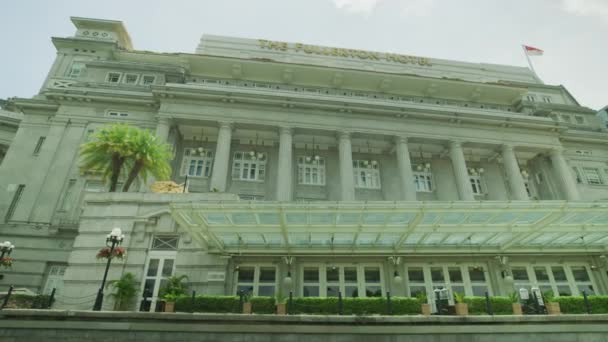 Fullerton Hotel Singapura — Vídeo de Stock