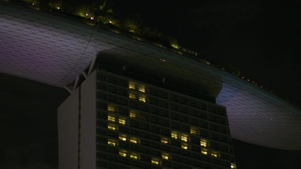 Night View Skypark Singapore — 图库视频影像