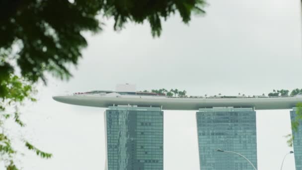 Skypark Marina Bay Sands Hotel Singapore — Vídeos de Stock