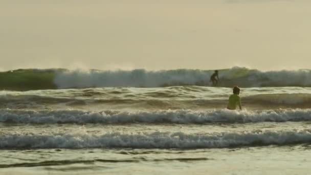 Surfistas Oceano — Vídeo de Stock