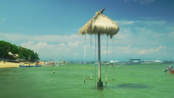 Swing Ocean Sanur Bali — Video Stock