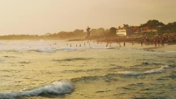 Canggu Tijdens Het Gouden Uur — Stockvideo