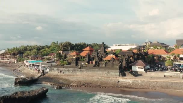 Aerial View Batu Mejan Temple Bali — Stock Video