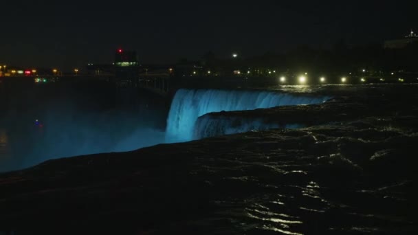 Niagara Falls Night — Stock Video