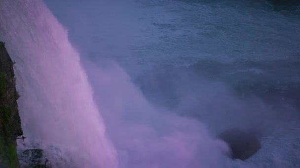 Primo Piano Delle Cascate Del Niagara — Video Stock