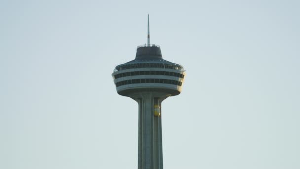 Cápsula Principal Torre Skylon Cataratas Del Niágara — Vídeo de stock