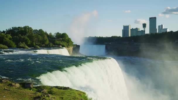 Niagara Falls Goat Island — Stock Video