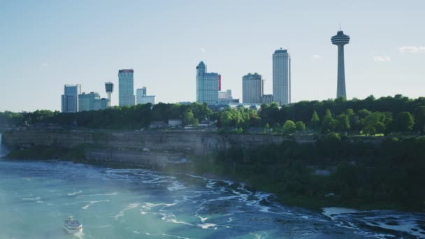 Niagara Falls Ontario Und Niagara River — Stockvideo