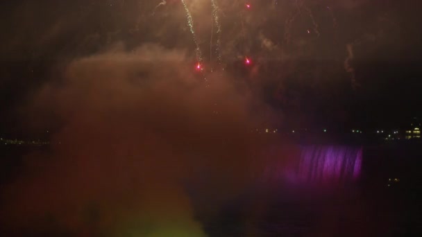 Spectacle Feux Artifice Aux Chutes Niagara — Video