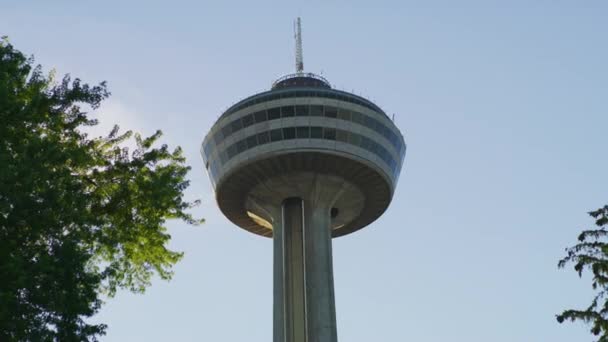 Die Hauptkapsel Des Skylon Turms — Stockvideo