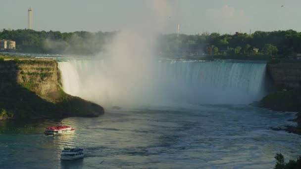 Horseshoe Falls Niagara River — Stock Video